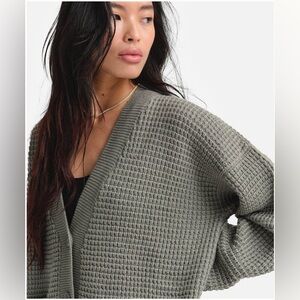 MATE the Label 🧶 Merino Relaxed Waffle Cardigan
